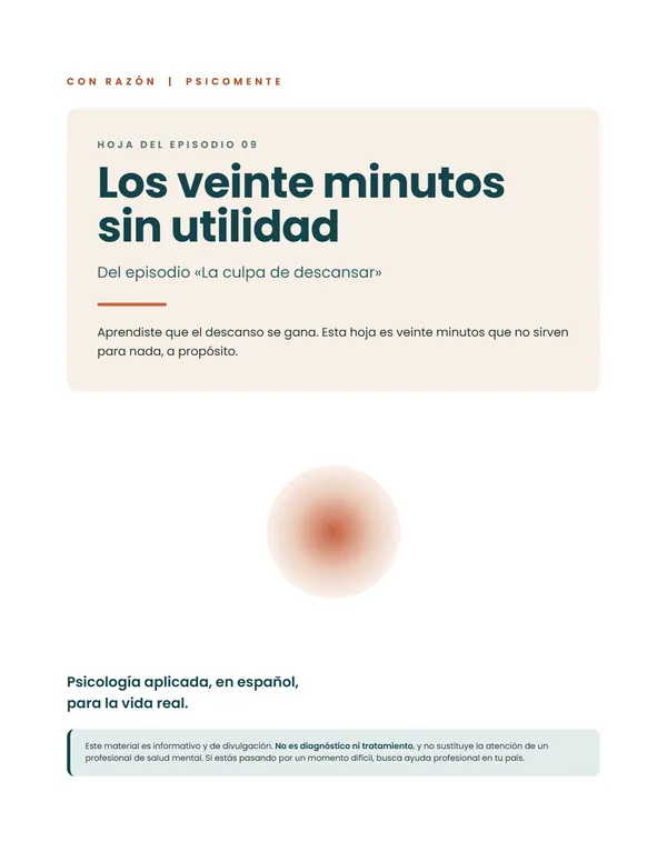 Portada de «Los veinte minutos sin utilidad»
